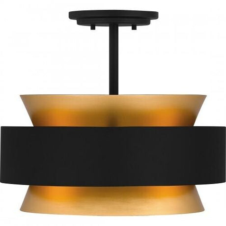 Quoizel QSF5570EK Quoizel Semi-Flush Mount Semiflush 3 lights earth black Semi-Flush Mount