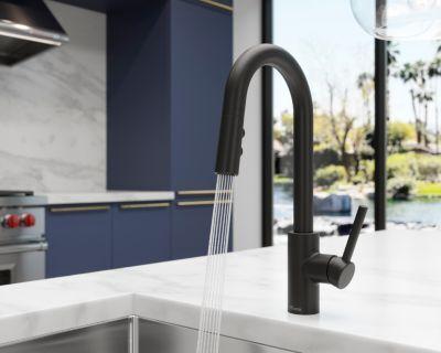 Pfister Black Stellen 1-handle Pull Down Bar and Prep Faucet LG572-SAB