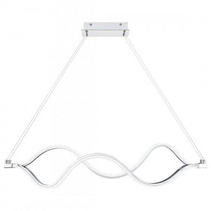 Quoizel PCBLR138C Bleecker Linear chandelier led light polished chr Island Light