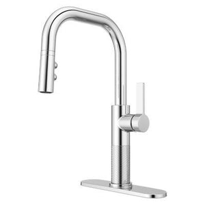 Montay 1-Handle Pull-Down Kitchen Faucet in Polished Chrome