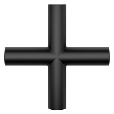 Pfister Matte Black Single Cross Handle for Shower Column HHL-LG16TNTB