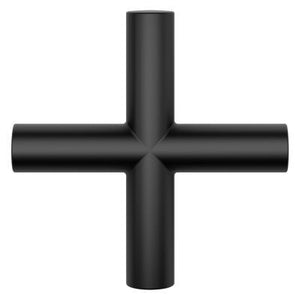 Pfister Matte Black Single Cross Handle for Shower Column HHL-LG16TNTB