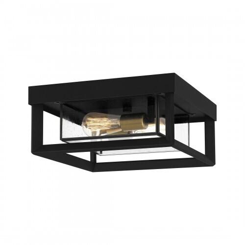 Quoizel INF1613EK Infinger Flushmount 2 lights earth black Semi-Flush Mount