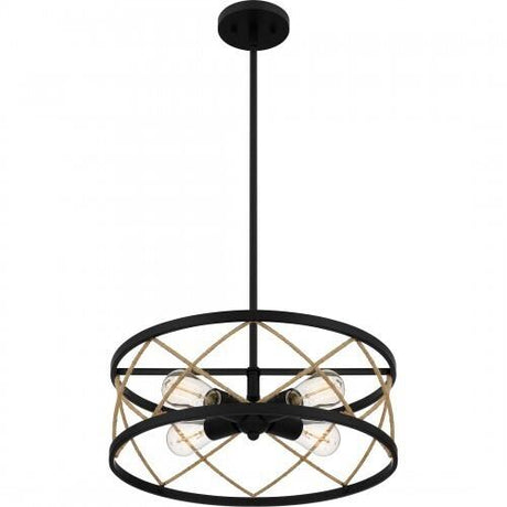 Quoizel QP5632MBK Quoizel Pendant Pendant 4 lights matte black Pendant