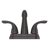 Pfirst Series 2-Handle 4" Centerset Bathroom Faucet in Tuscan Bronze