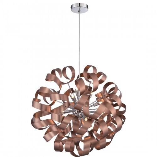 Quoizel RBN2823SG Ribbons Pendant satin copper  23"d Pendant