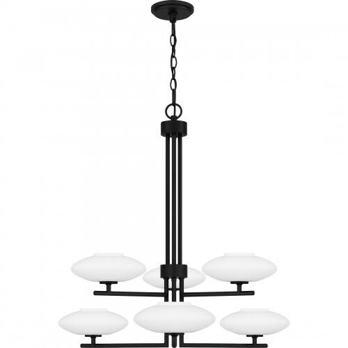 Quoizel QCH5577MBK Quoizel Chandelier Chandelier 6 lights matte black Chandelier