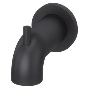 Quick Connect Tub Spout with Diverter in Matte Black