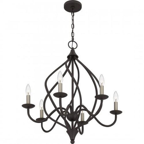 Quoizel DUP5025OZ Dupont Chandelier 6 light old bronze Chandelier