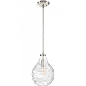 Quoizel QPP4019BN Genie Mini pendant 1 light  brushed nickel Mini Pendant