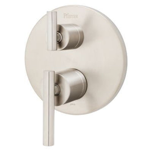 Contempra Stacked Diverter Trim Kit in Brushed Nickel
