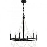 Quoizel BGA5021MBK Brigitta Chandelier 6 lights matte black Chandelier