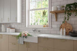 Pfirst Series 2-Handle Wallmount Kitchen Faucet in Polished Chrome