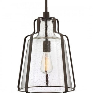 Quoizel QF5228RK Haverford Pendant 1 light rustic black Pendant