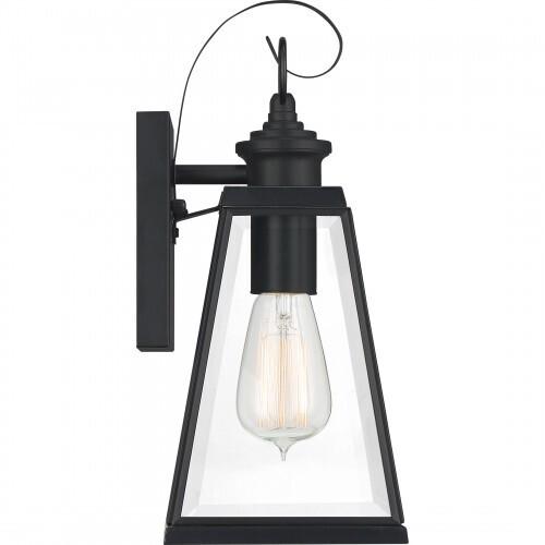 Quoizel PAX8405MBK Paxton Outdoor wall 1 light matte black Outdoor Lantern