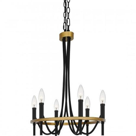 Quoizel LGR636MBK Legare Island 6 lights matte black Island Light