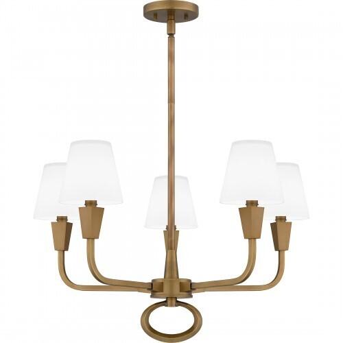 Quoizel MAO5026WS Mallory Chandelier 5 lights weathered brass Chandelier