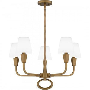 Quoizel MAO5026WS Mallory Chandelier 5 lights weathered brass Chandelier