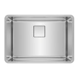 FRANKE PTX110-25 Pescara 26.5-in. x 18.5-in. 18 Gauge Stainless Steel Undermount Single Bowl Kitchen Sink - PTX110-25 In Pearl