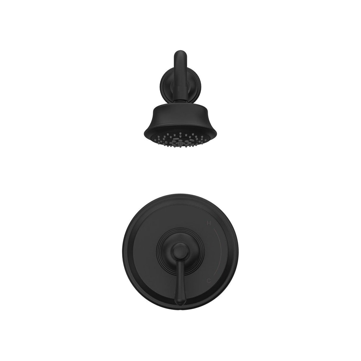 Gerber D512657BSTC Satin Black Opulence Shower-only Trim Kit, 2.0GPM