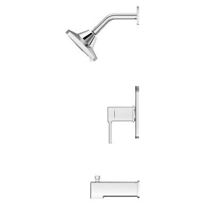 Pfister Polished Chrome Deckard 1-handle Tub & Shower, Trim Only LG89-8DAC