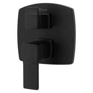 Deckard Stacked Diverter Trim Kit in Matte Black