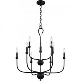 Quoizel BLA5027MBK Blanche Chandelier 9 lights matte black Chandelier