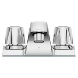 Pfirst Series 2-Handle 4" Centerset Bathroom Faucet in Polished Chrome