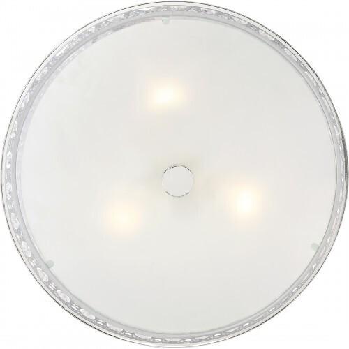 Quoizel PCVY1714C Verity Crystal Semi Flush Mount Ceiling Lighting, 3-Light, 300 Watts, Polished Chrome (12"H x 15"W)