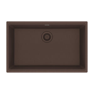 FRANKE MAG11028-MOC Maris Undermount 33-in x 22-in Granite Single Bowl Kitchen Sink in Mocha In Mocha
