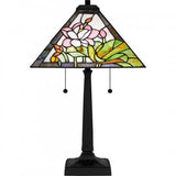 Quoizel TF16145MBK Tiffany Table lamp tiffany 2 lights matte black Table Lamp