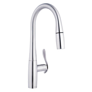 Gerber D454012 Chrome Selene Single Handle Pull-down Kitchen Faucet