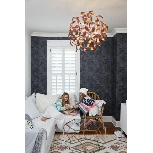 Quoizel RBN2823SG Ribbons Pendant satin copper  23"d Pendant