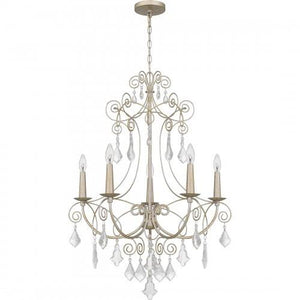 Quoizel MER5028VG Merida Chandelier 5 lights vintage gold. Chandelier