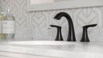 Pfister Matte Black 2-handle 8" Widespread Bathroom Faucet