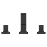 Verve 2-Handle 8 in. - 15 in. Widespread Bathroom Faucet without Handles with Ribbon Spout in Matte Black