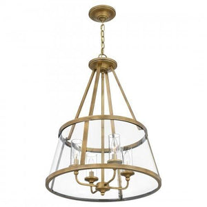 Quoizel BAW1820WS Barlow Pendant 4 light weathered brass Pendant