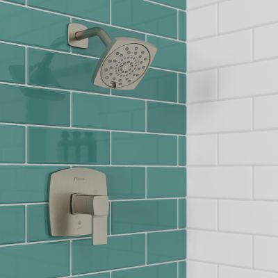 Pfister Brushed Nickel Deckard 1-handle Shower, Trim Only LG89-7DAK