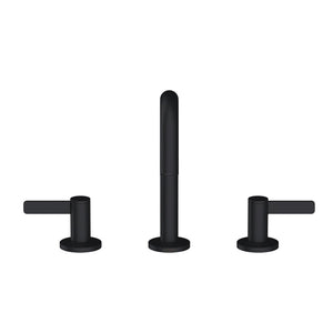 Gerber D303130BS Satin Black Amalfi Two Handle Widespread Lavatory Faucet