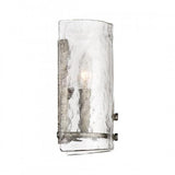 Quoizel FTS8802MM Fortress Wall  mottled silver 2lts Wall Sconce
