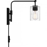 Quoizel QW16134MBK Quoizel Wood Wall 1 light matte black Wall Sconce