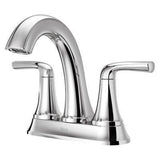 Pfister Polished Chrome 2-handle 4" Centerset Bathroom Faucet