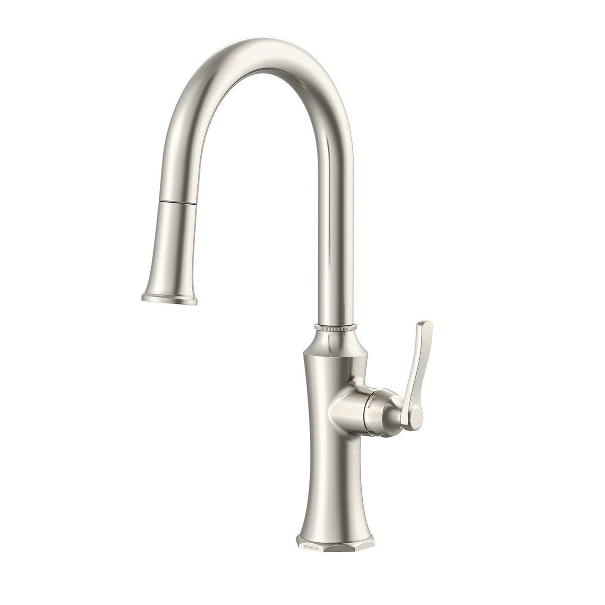 Gerber D454028 Chrome Draper Single Handle Pull-down Kitchen Faucet