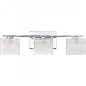 Quoizel WCP8603C Westcap Bath fixture 3 light polished chrome Bath Light