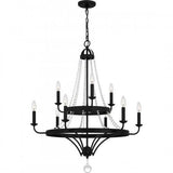 Quoizel ADL5030MBK Adelaide Chandelier 9 lights matte black Chandelier