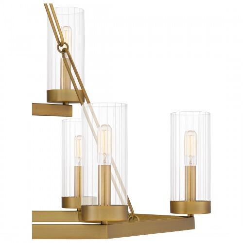 Quoizel VLS5036AB Valens Chandelier 9 lights aged brass Chandelier