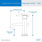 Gerber D236158BB Brushed Bronze Parma Single Handle Lavatory Faucet