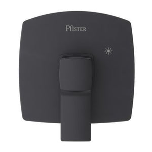 Pfister Black Deckard Valve, Trim Only R89-1DAB