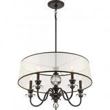 Quoizel CRY5005PN Ceremony 5 light chandelier palldn brnz Chandelier