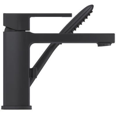 Black Deckard Single Control 1-hole Roman Tub and Handshower, Trim ... RT6-2DAB